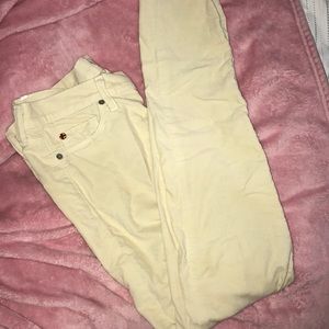 Hudson Cream colored jeans